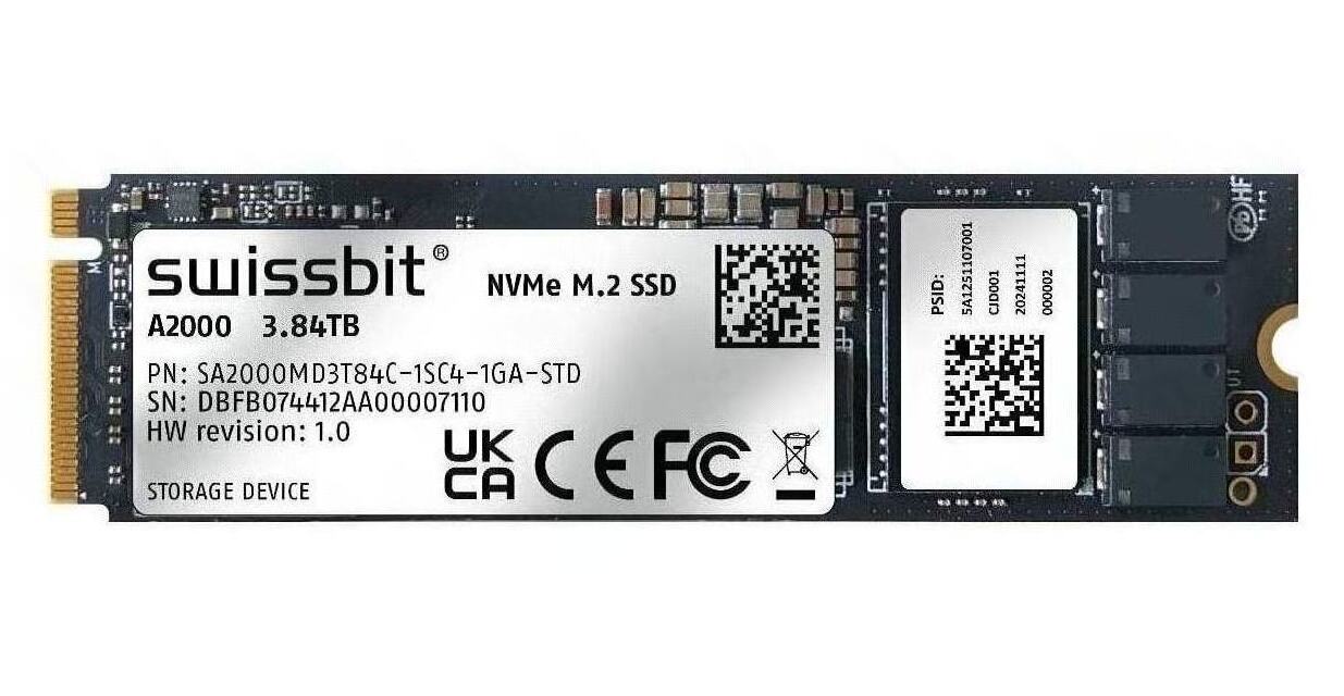 Swissbit 发布 A2000 PCIe SSD 系列
